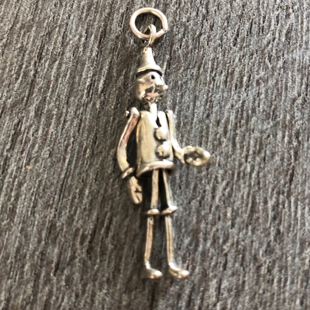 Sterling Silver Pinocchio Charm Pendant